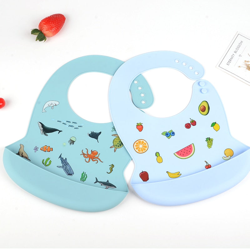 Babador de silicone infantil