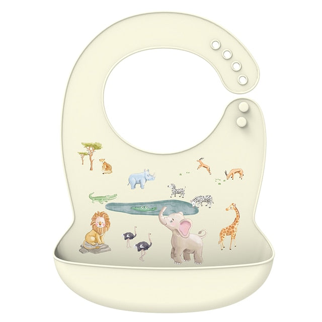 Babador de silicone infantil