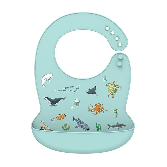 Babador de silicone infantil