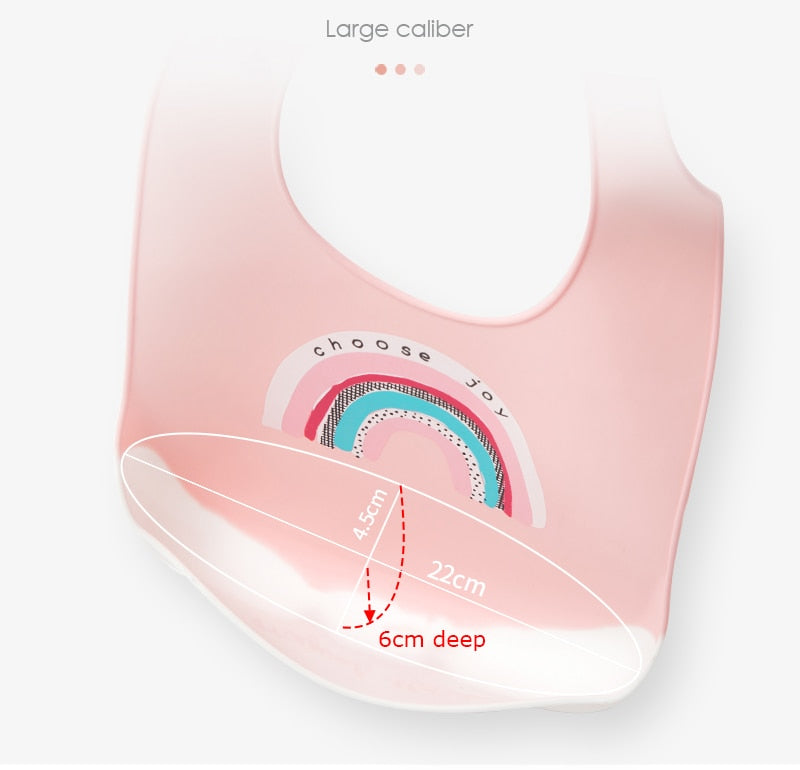 Babador de silicone infantil