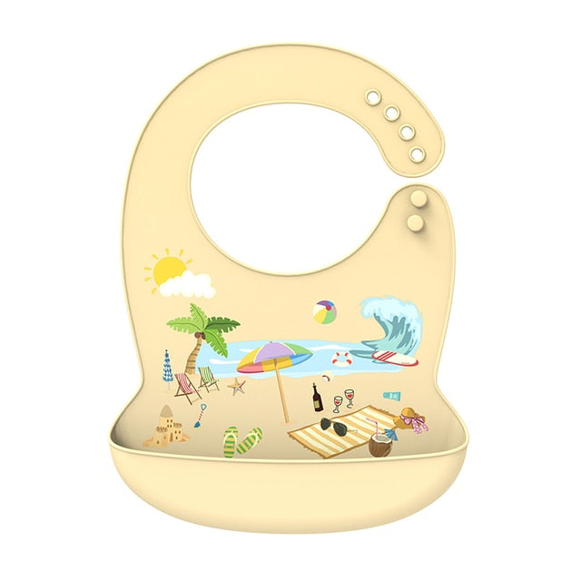 Babador de silicone infantil