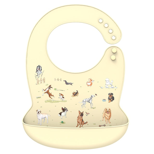 Babador de silicone infantil