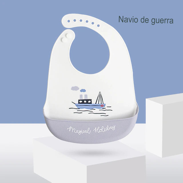 Babador de silicone infantil