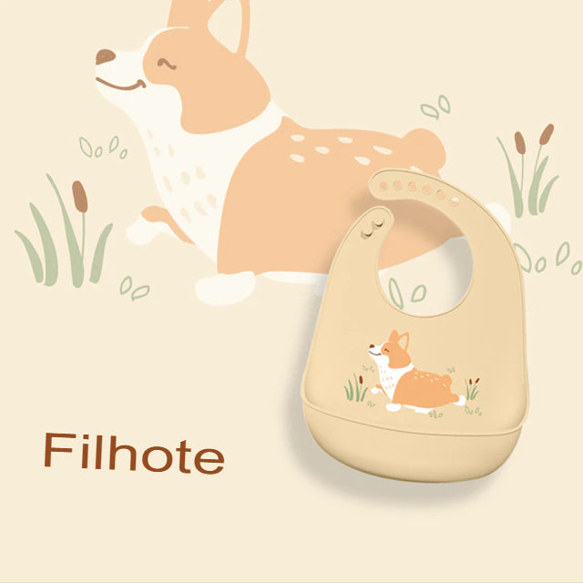 Babador de silicone infantil