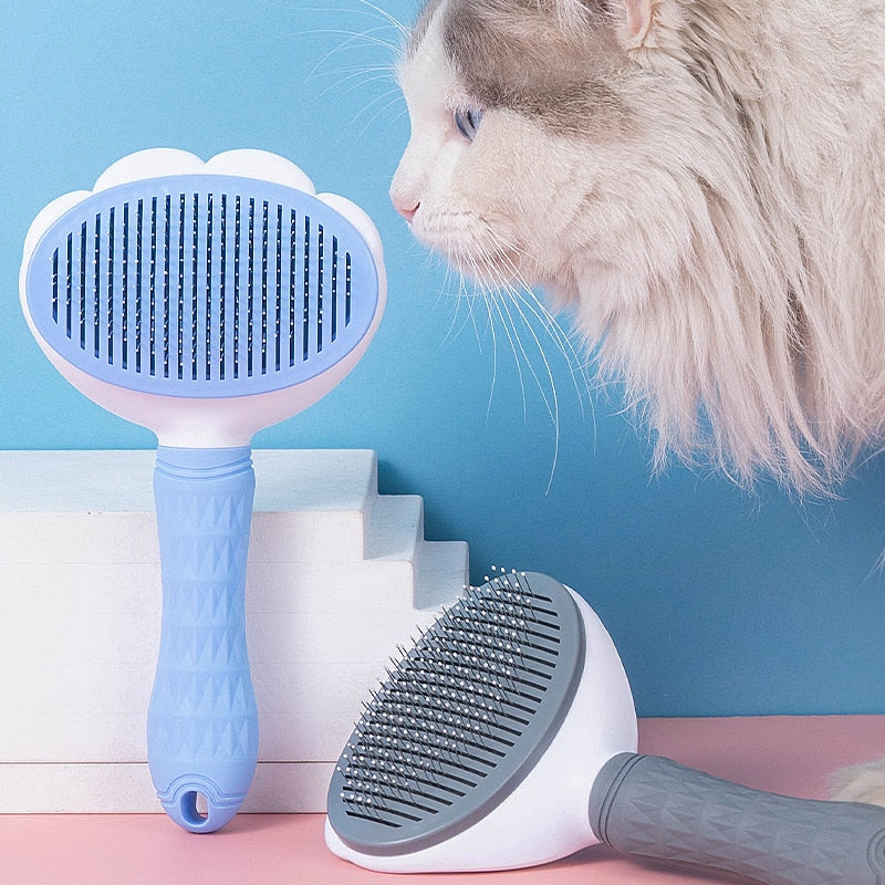 Escova autolimpante removedora de pelos para Pets - self cleaning