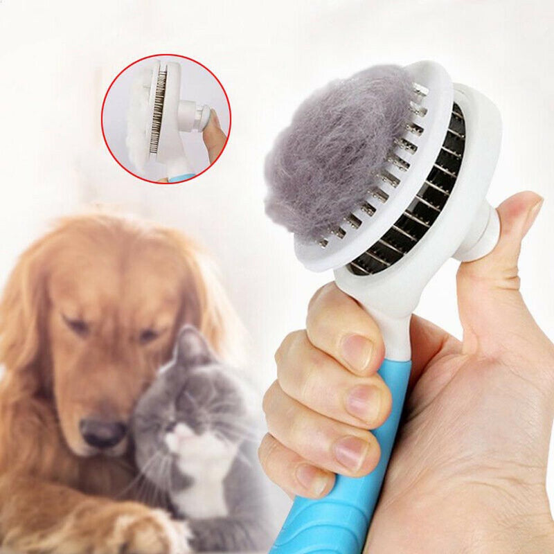 Escova autolimpante removedora de pelos para Pets - self cleaning