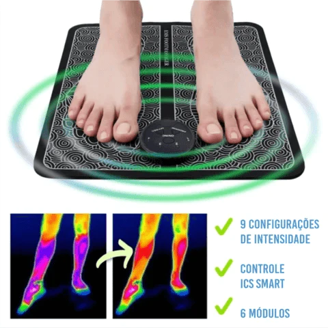 Massageador elétrico para as pernas